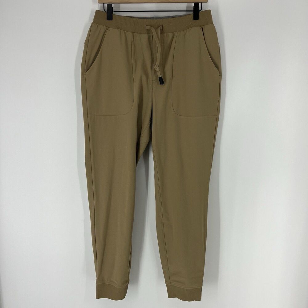 VRST Limitless Joggers Pants Size Medium Mens Beige Athletic Stretch Performance